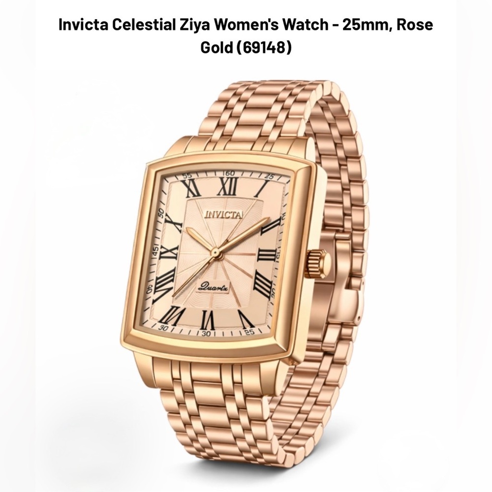 NWT Invicta Women's Celestial Ziya Watch - Rose Gold Tone